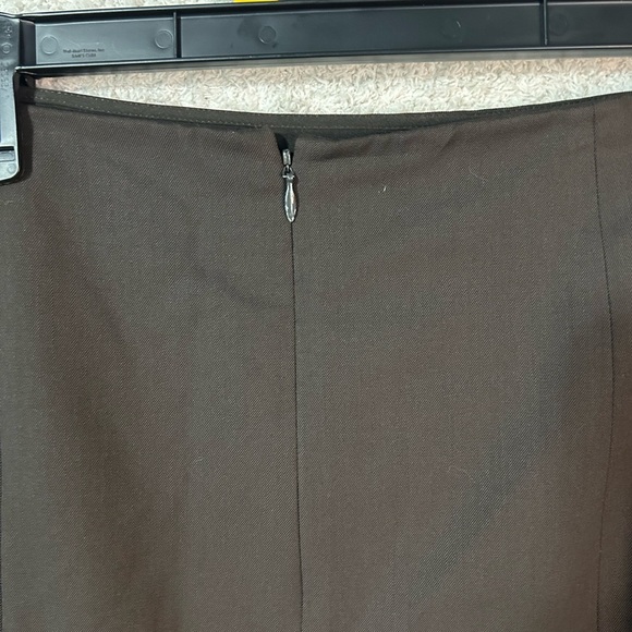 Ellen Tracy Skirt Size 14 Knee Length Brown Wool Work Business. School Girl - Picture 4 of 10